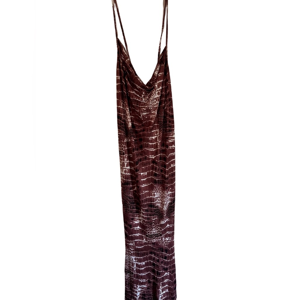 Snake print dress
